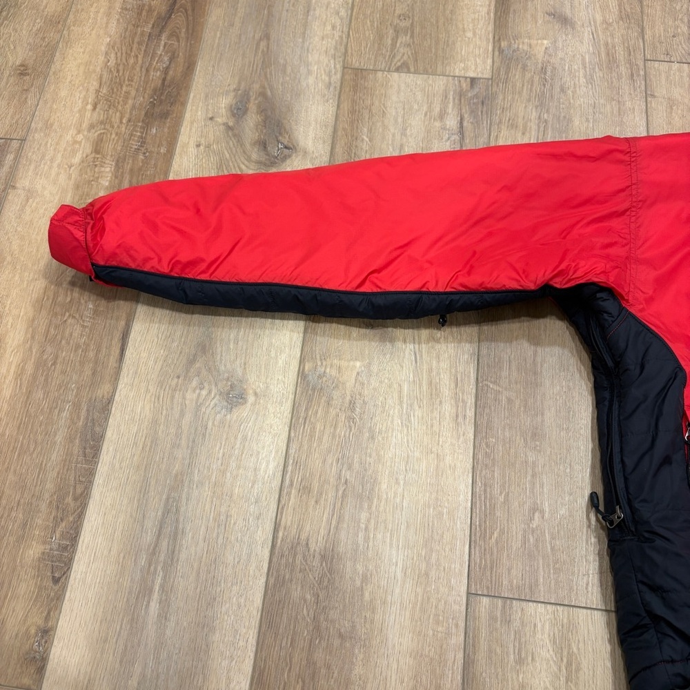NWT 🌟EMS🌟 VINTAGE MENS HOODED CLIMBING PRIMALOFT JACKET RED/BLACK SZ S - Picture 7 of 13